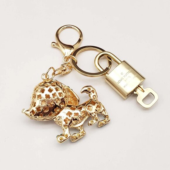 Authentic Louis Vuitton Lock & Key with unbranded Bagcharm, Keycharm, Keychain - Picture 5 of 6